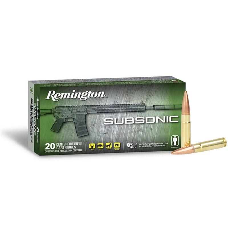 Remington Subsonic Rifle Ammunition .300 AAC Blackout 220gr OTFB 940 ...