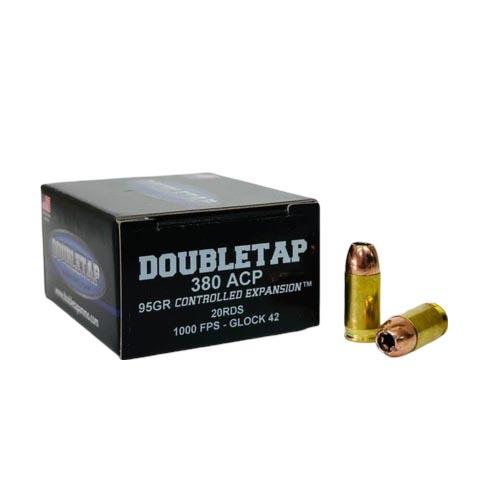 Double Tap Controlled Expansion Handgun Ammunition 380 ACP 95gr JHP ...